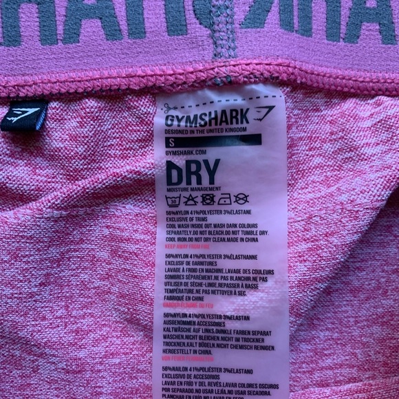 Gymshark Flex High Waisted Leggings – Pink Marl / Charcoal – Size Small - Picture 5 of 9